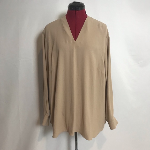 Eileen Fisher Tan Blouse - Picture 8 of 16